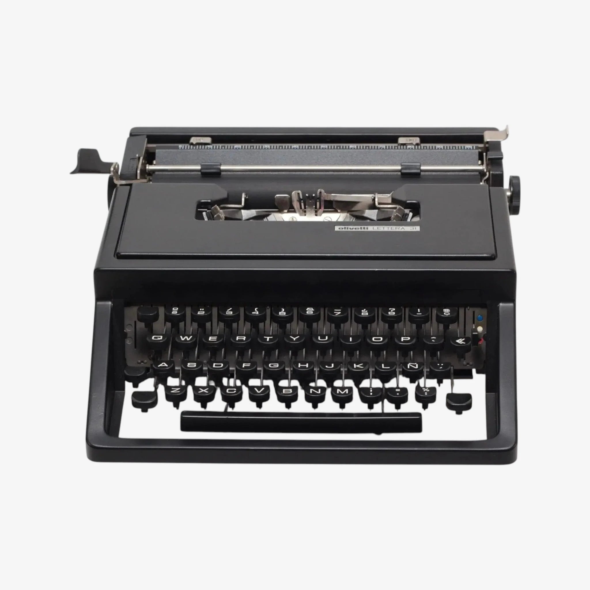 Olivetti Dora, Black Portable Manual Vintage Typewriter, Restored