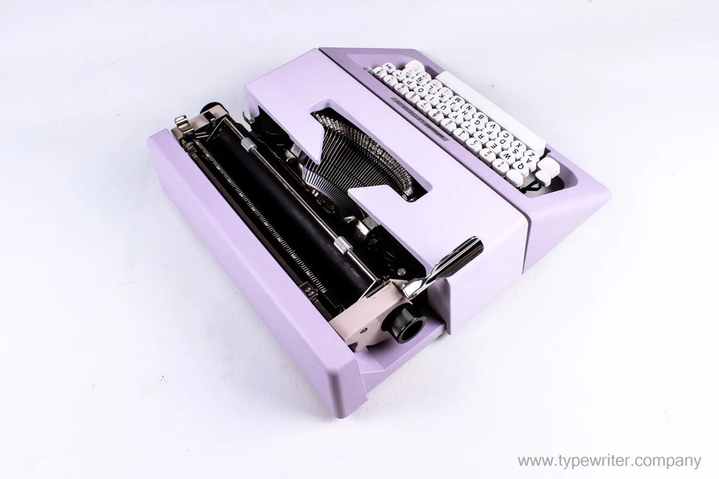 Olivetti Lettera 25 Lilac Manual Typewriter, Professionally Serviced - ElGranero Typewriter.Company