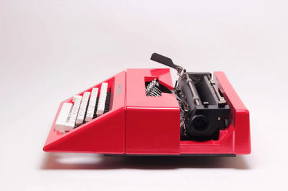 Olivetti Lettera 25 Rojo, Máquina de Escribir Manual Vintage, Restaurada - ElGranero Typewriter.Company