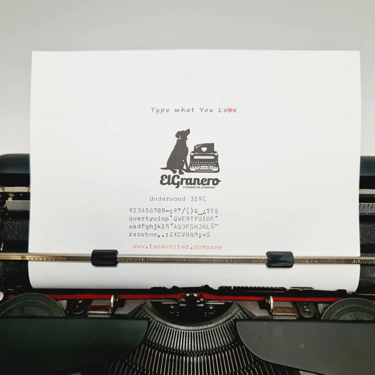 Underwood 319E, Vintage Manual Typewriter, Refurbished - ElGranero Typewriter.Company