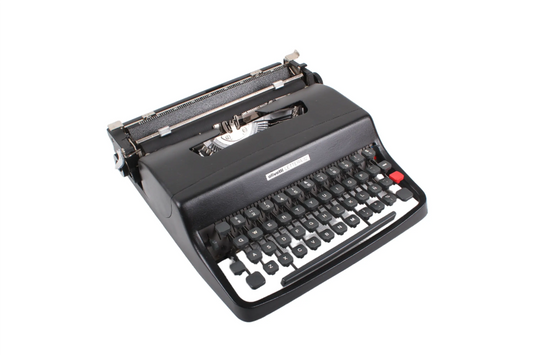 Olivetti Lettera 32 Matte Black Vintage, Manual Typewriter, Serviced - ElGranero Typewriter.Company