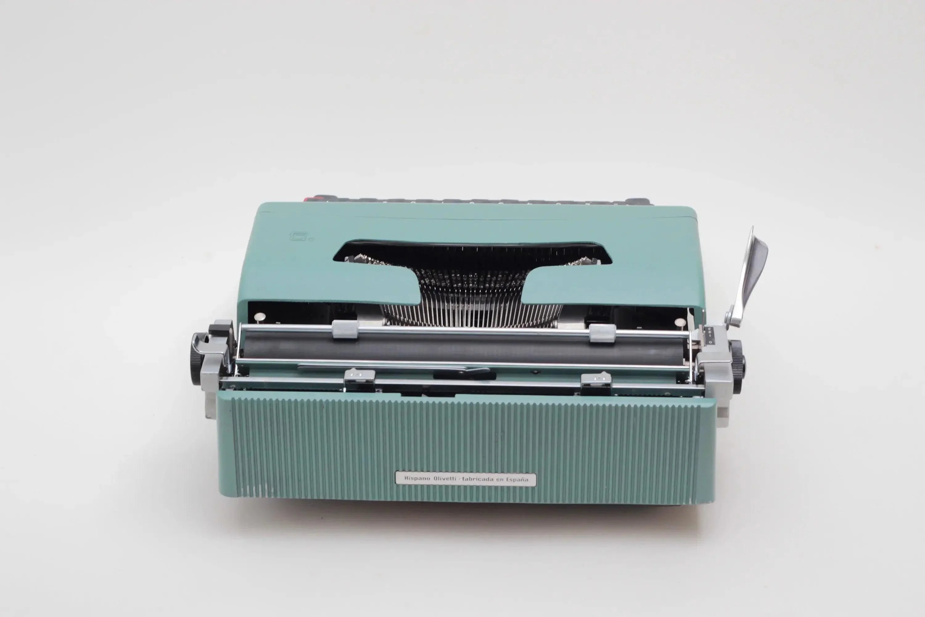 Olivetti Lettera 32 Original Green Vintage Manual Typewriter