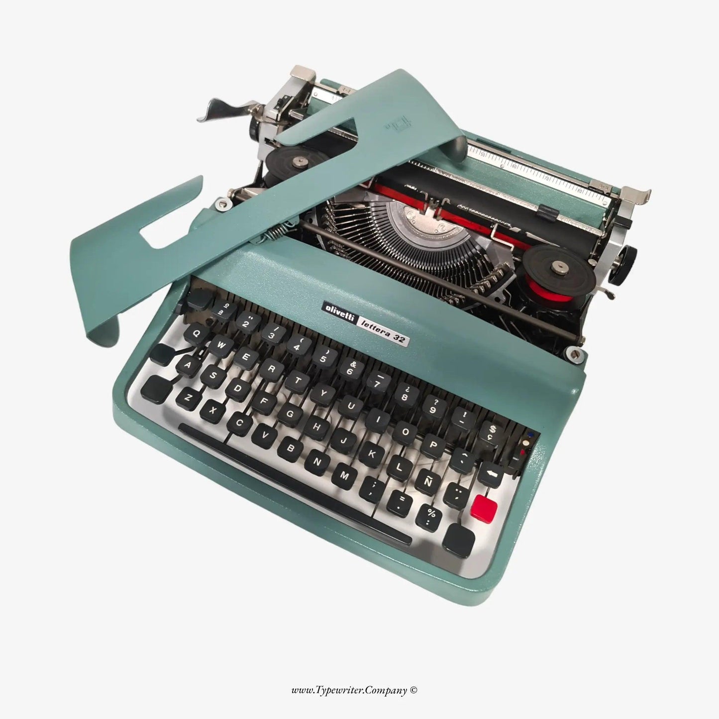 Olivetti Lettera 32 Typewriter, Vintage Manual, with Accessories, QWERTY Keyboard ElGranero Typewriter.Company