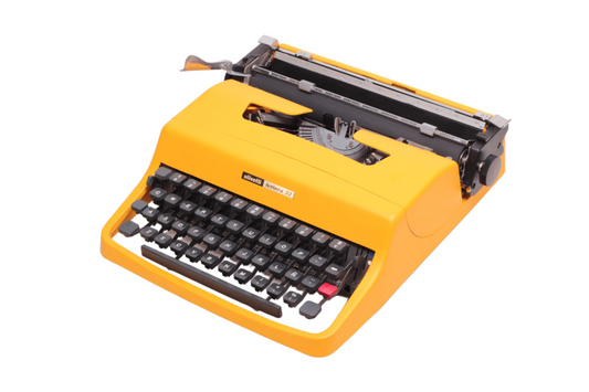 Olivetti Lettera 32 Yellow Vintage, Manual Typewriter, Serviced - ElGranero Typewriter.Company