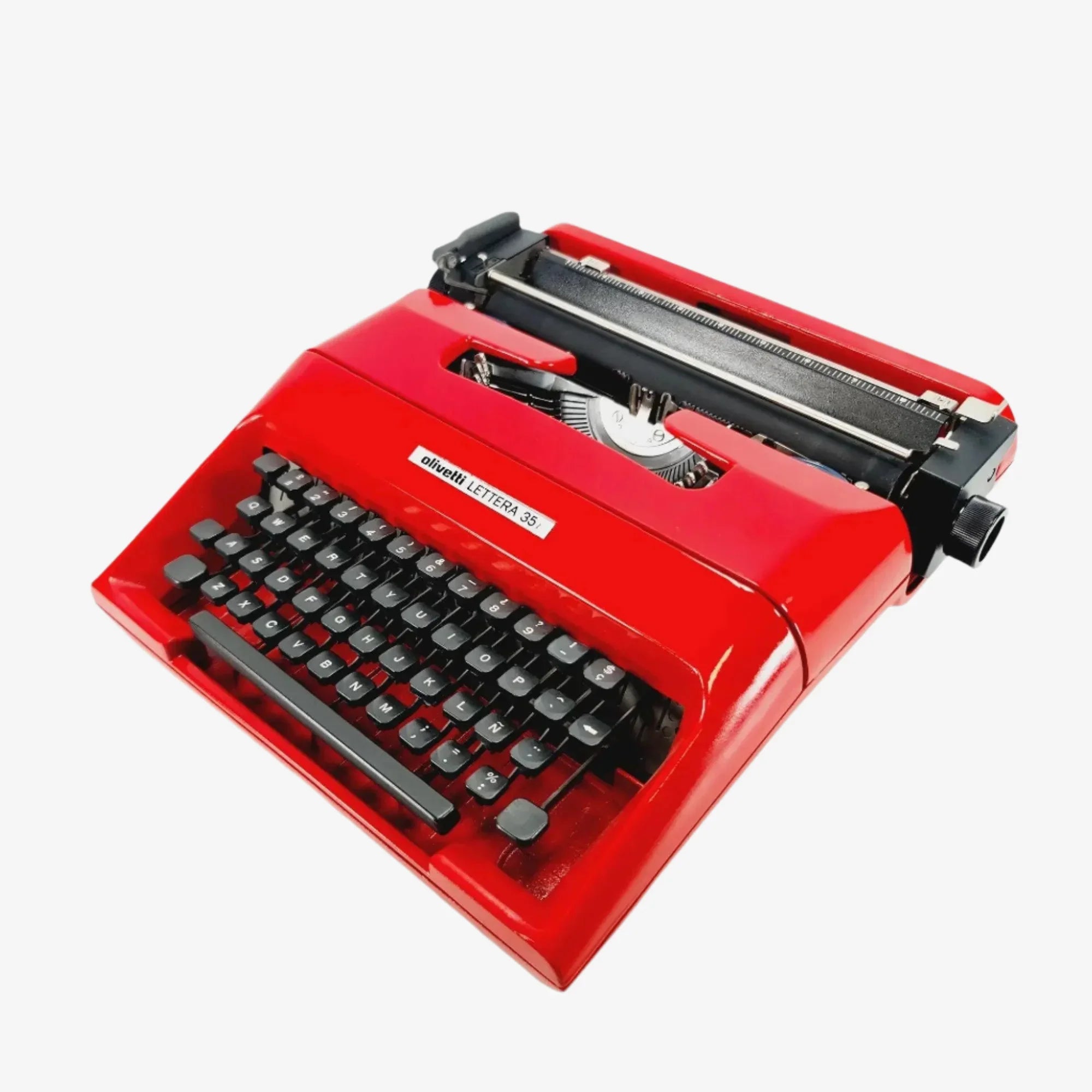 Olivetti Lettera 35 Typewriter, Red, Vintage, Manual Olivetti Lettera 35 Typewriter, Red, Vintage, Manual