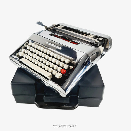 Olivetti Lettera 35 Typewriter (Ltd.Edition 01of 50) chrome-plated ElGranero Typewriter.Company