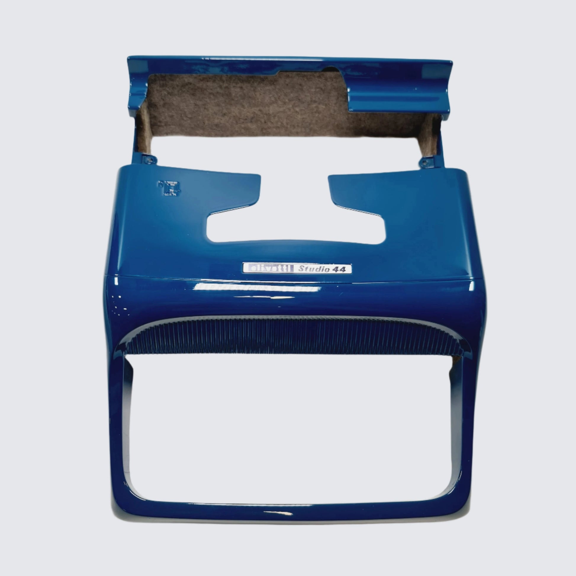 Olivetti Studio 44 chassis professionally painted in navy blue - ElGranero Typewriter.Company