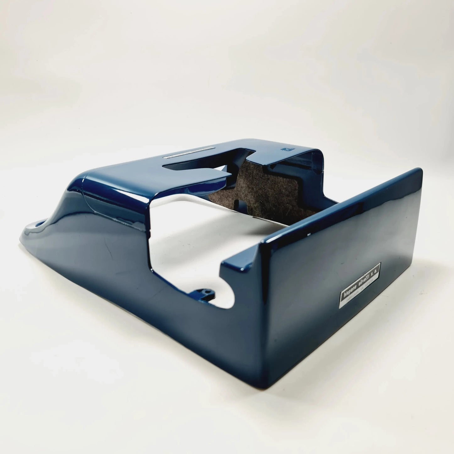 Olivetti Studio 44 chassis professionally painted in navy blue - ElGranero Typewriter.Company