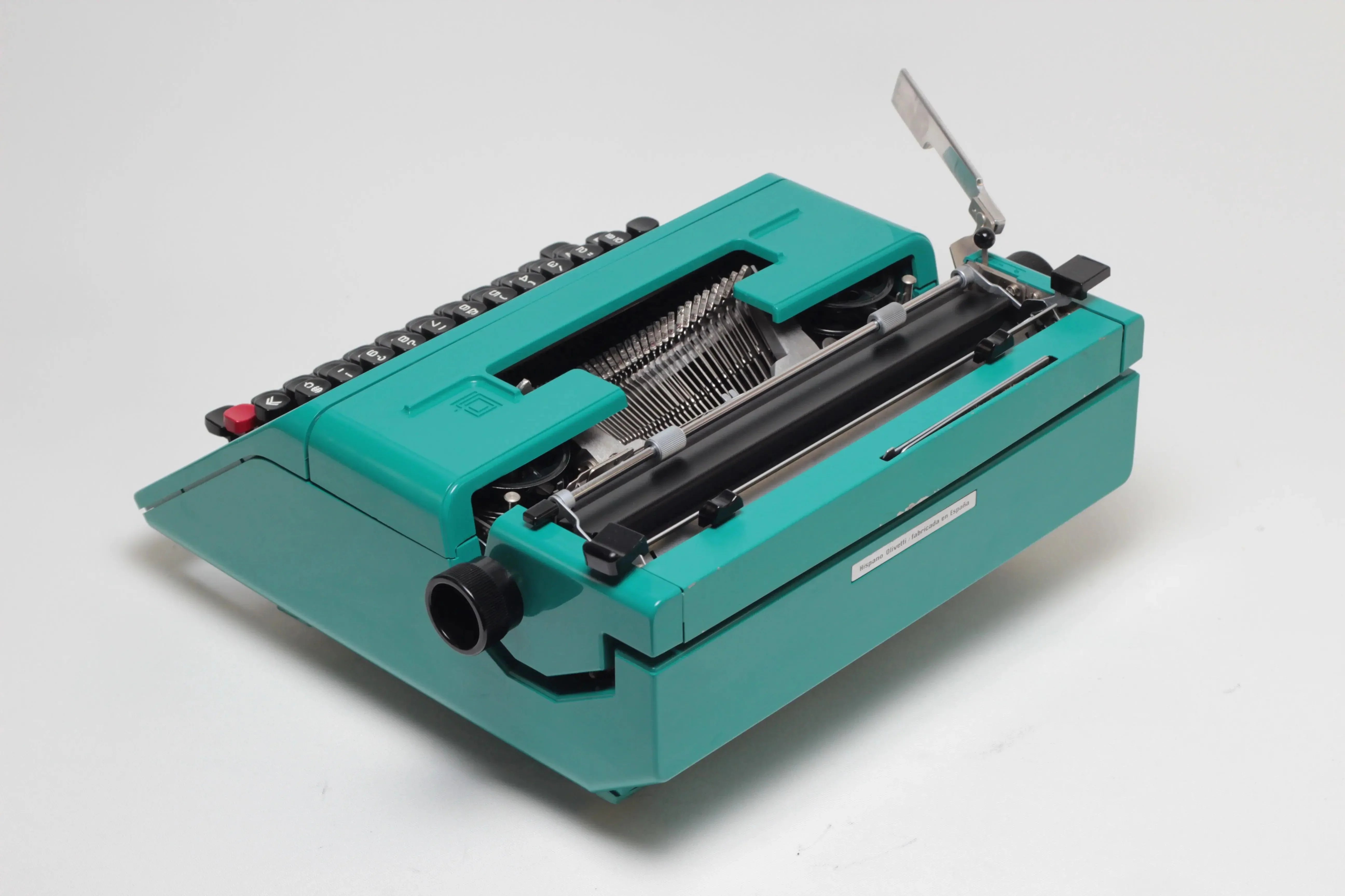 Olivetti Studio 45 Turquoise Vintage Manual Typewriter, Serviced