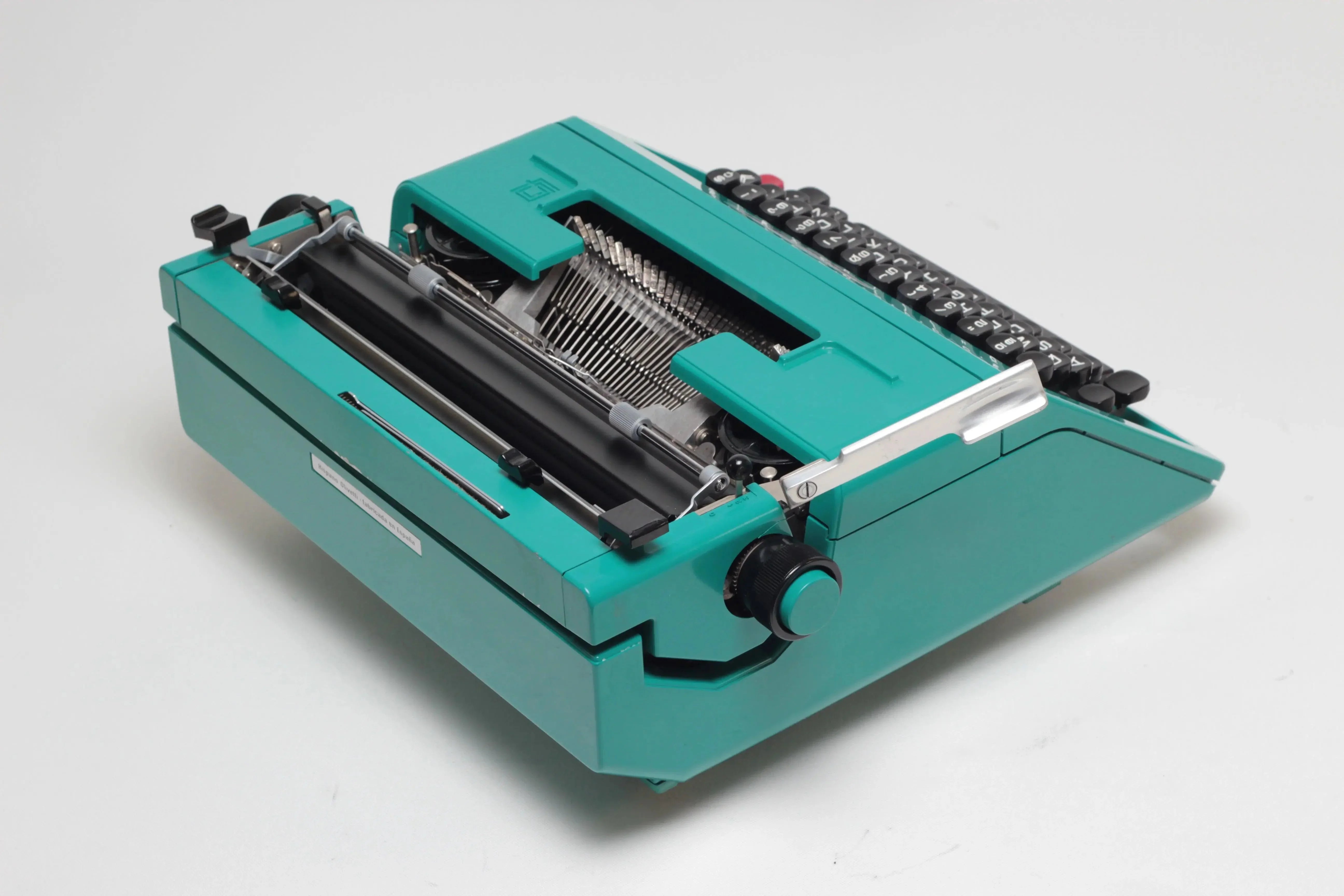 Y★ Olivetti Studio 45 Turquoise Vintage Manual Typewriter, Serviced