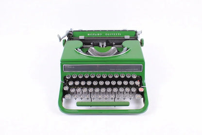 Olivetti Studio 46(42) Máquina de escribir vintage verde brillante, restaurada - ElGranero Typewriter.Company