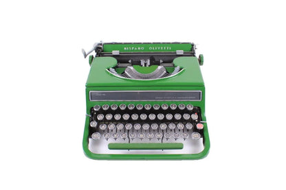 Olivetti Studio 46(42) Máquina de escribir vintage verde brillante, restaurada - ElGranero Typewriter.Company