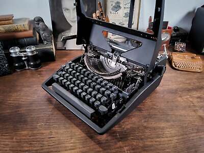 Olympia Monica Black, Vintage, Manual Typewriter, Serviced - ElGranero Typewriter.Company