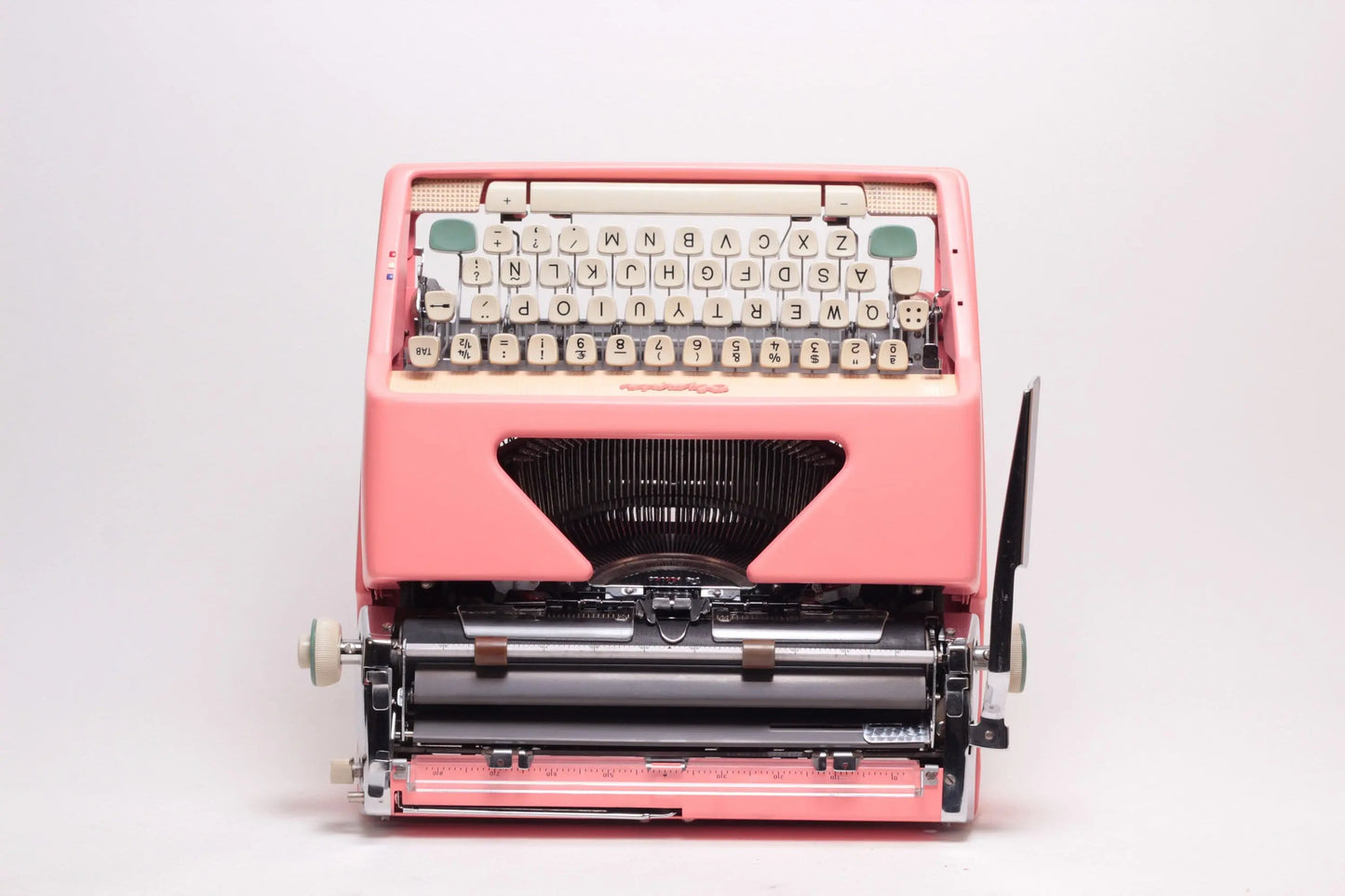 Olympia Monica SM7 Custom Pink Typewriter, Vintage, Mint Condition, Manual Portable, Professionally Serviced by Typewriter.Company - ElGranero Typewriter.Company