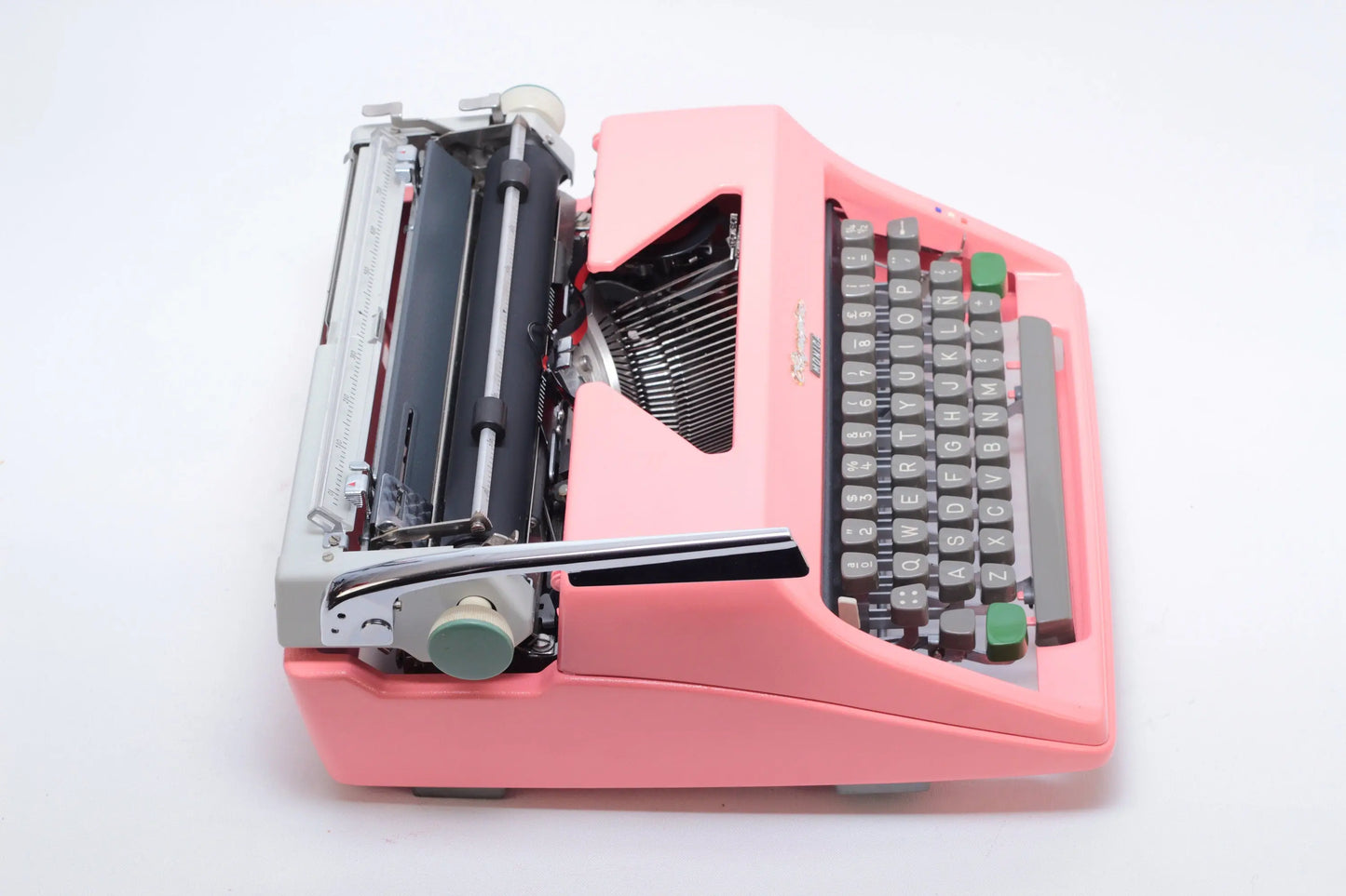 Olympia SM Light Pink Typewriter, Vintage Manual, Perfectly Working , Professionally Serviced by Typewriter.Company - ElGranero Typewriter.Company