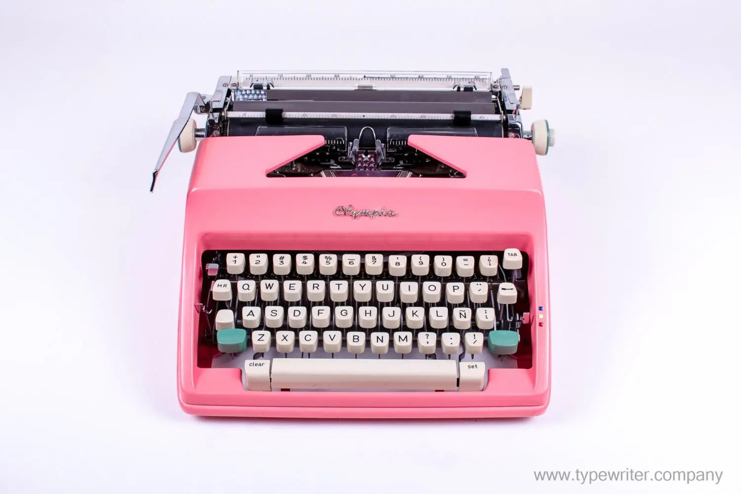 Olympia SM Pink, The Best Working Typewriter, Vintage Manual , Professionally Serviced by Typewriter.Company - ElGranero Typewriter.Company