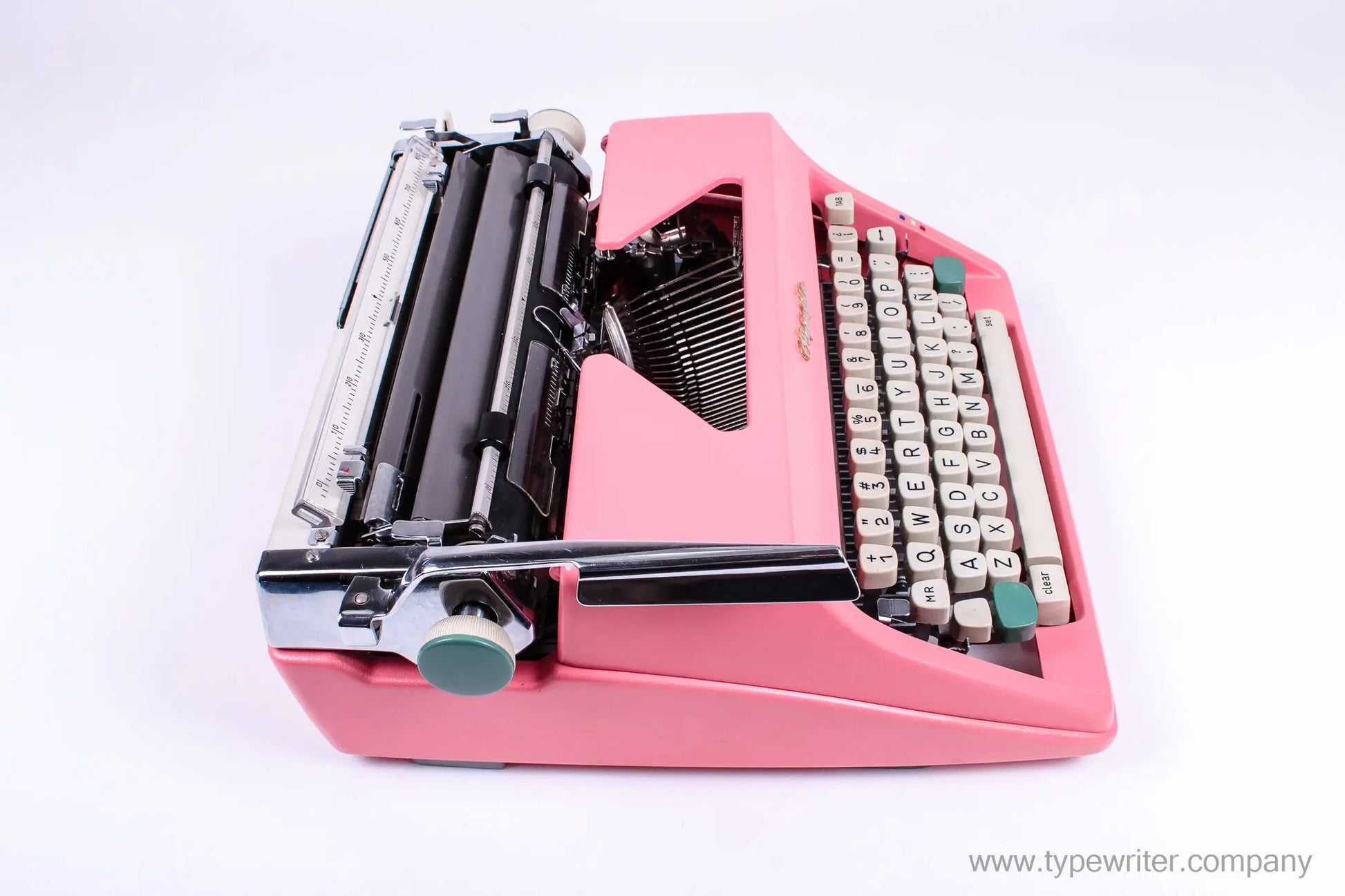 Olympia SM Pink, The Best Working Typewriter, Vintage Manual , Professionally Serviced by Typewriter.Company - ElGranero Typewriter.Company