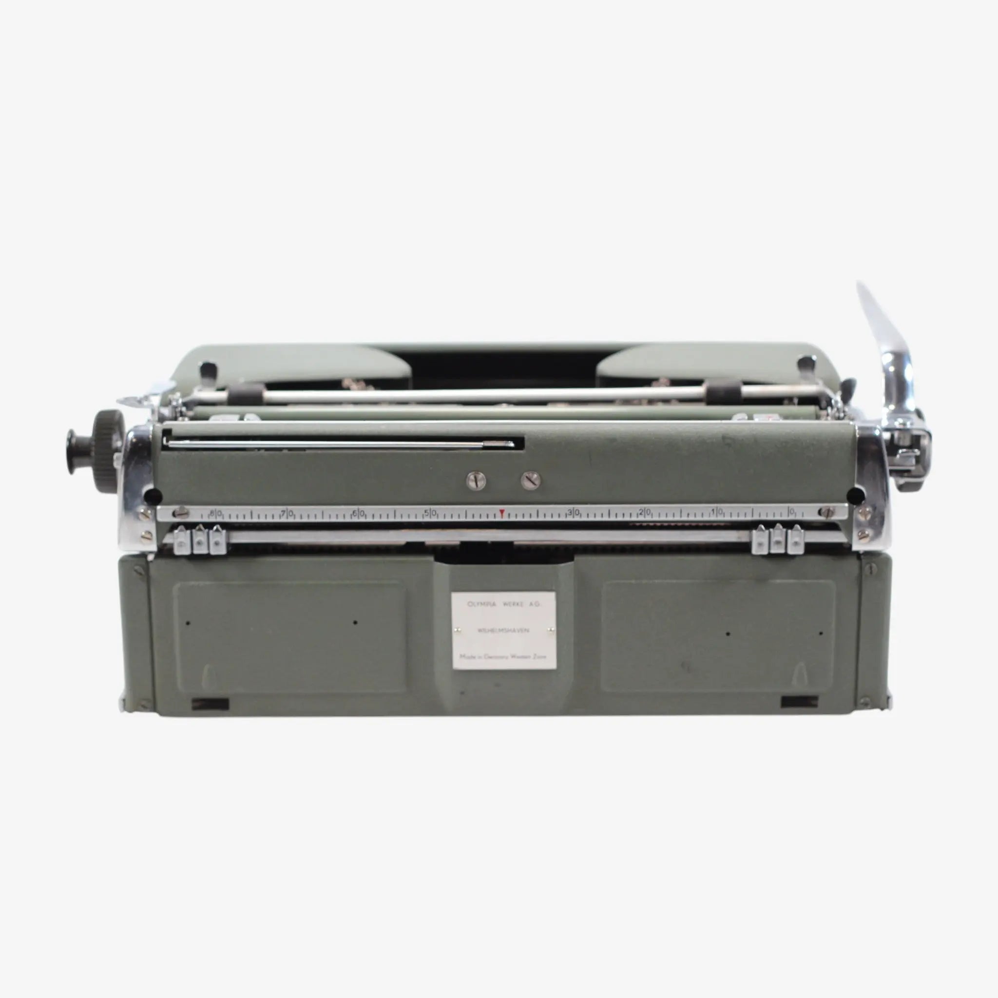 Olympia SM 3 De Luxe, Green Vintage Manual Typewriter, Restored