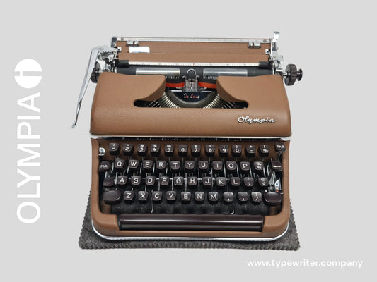 SOLD! Olympia SM2 Brown, Vintage Manual Typewriter, Restored - ElGranero Typewriter.Company