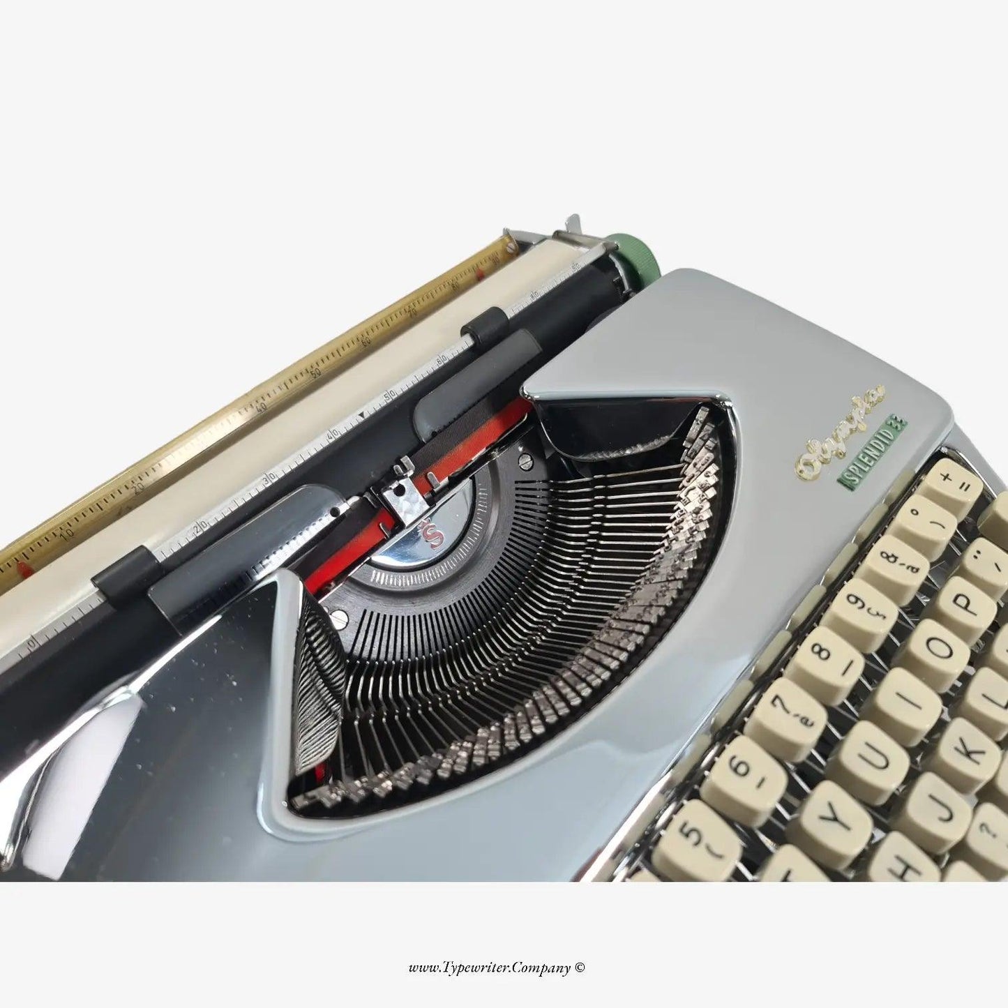 Olympia Splendid 33, Custom Black & Silver Manual Vintage Typewriter, Serviced (Copy) ElGranero Typewriter.Company