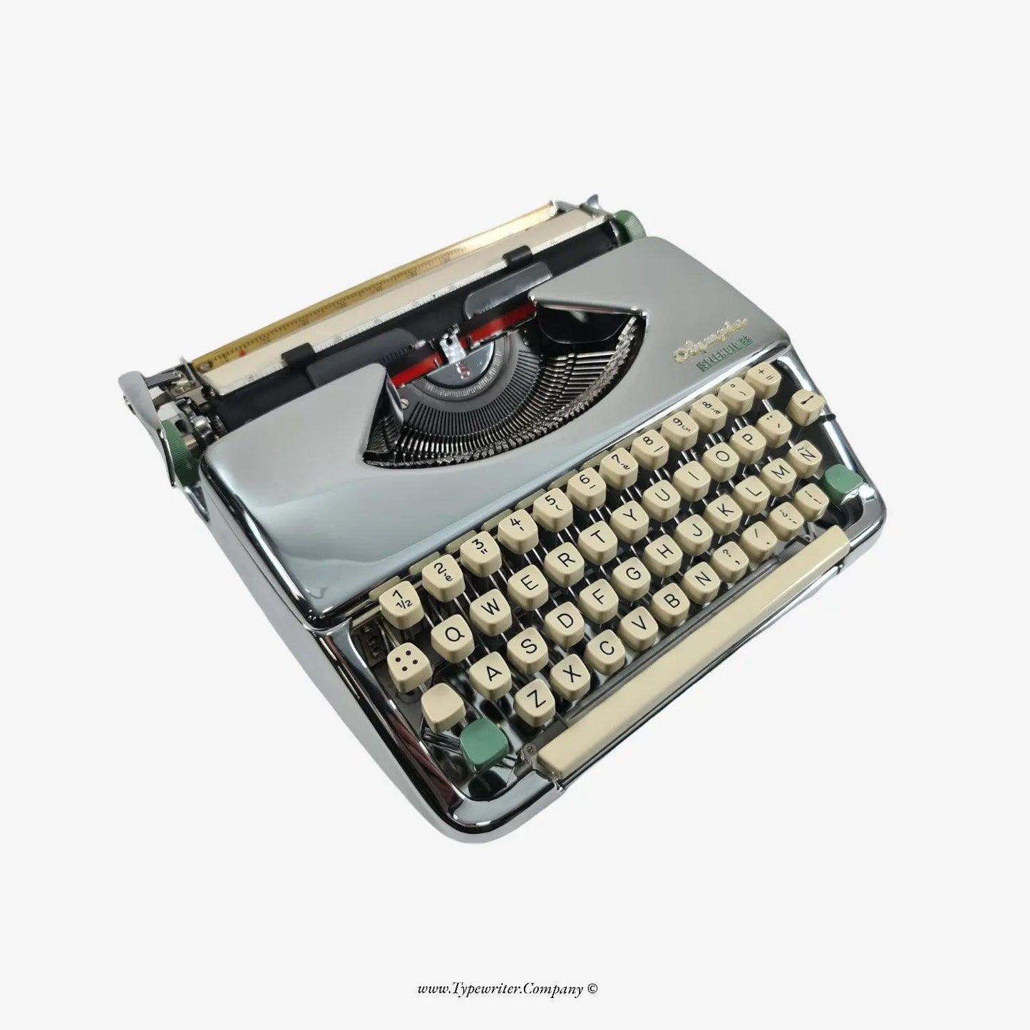 Olympia Splendid 33, Custom Black & Silver Manual Vintage Typewriter, Serviced (Copy) ElGranero Typewriter.Company