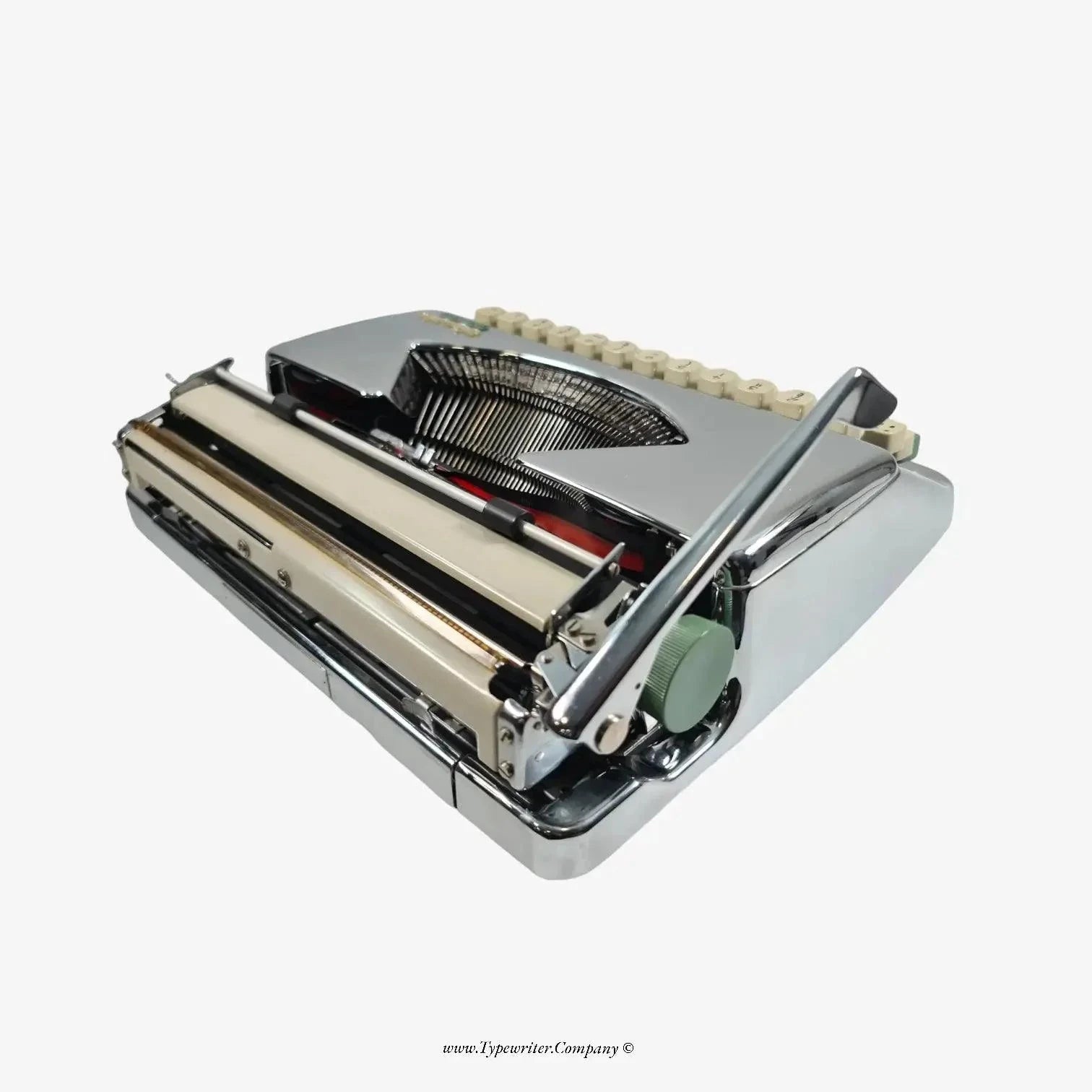 Olympia Splendid Vintage Typewriter, Chrome-Plated, QWERTY