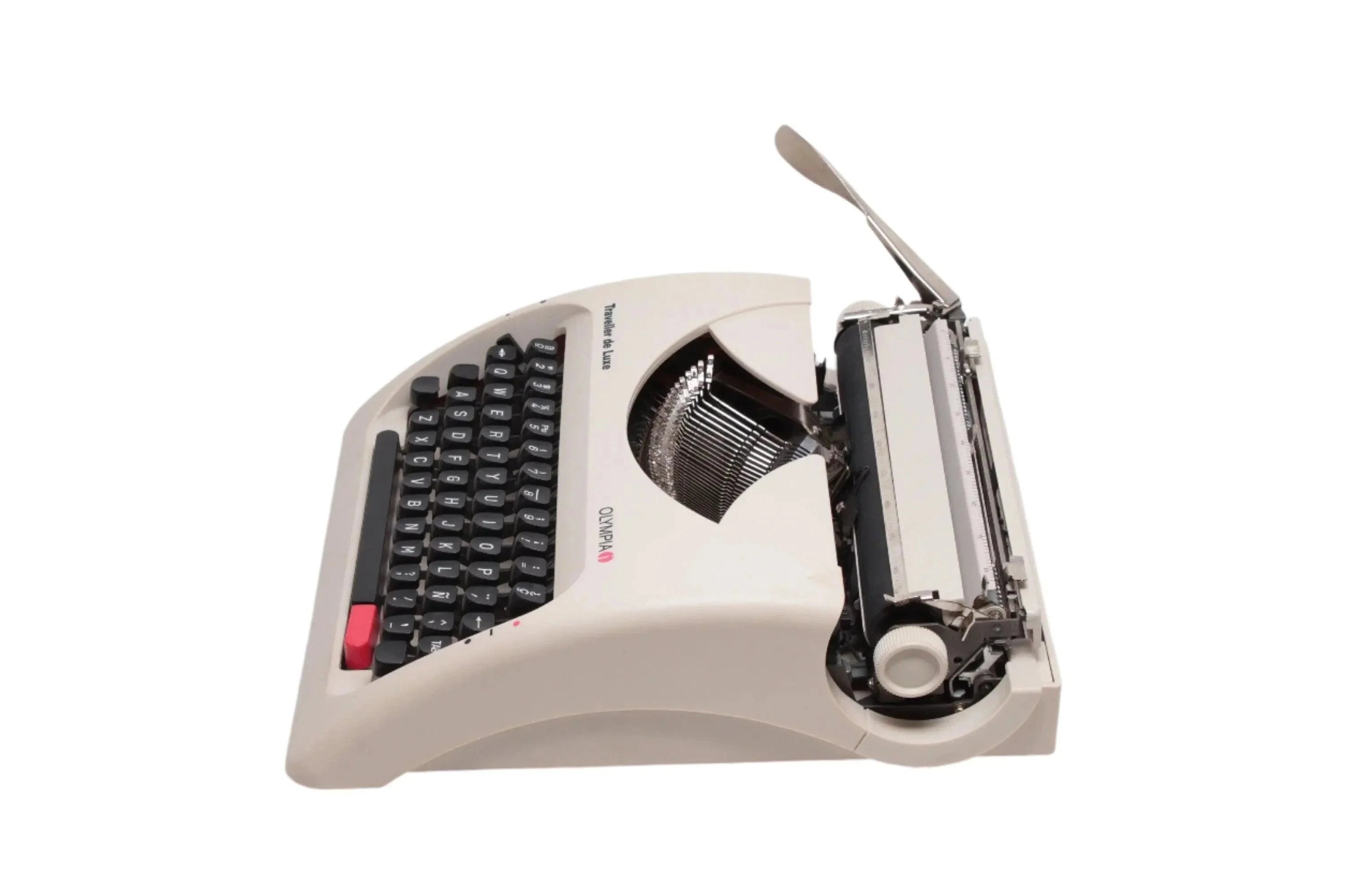 0290　英文タイプライター OLYMPIA　Traveller de Lux Olympia Traveller Beige, Vintage Manual Typewriter, Restored