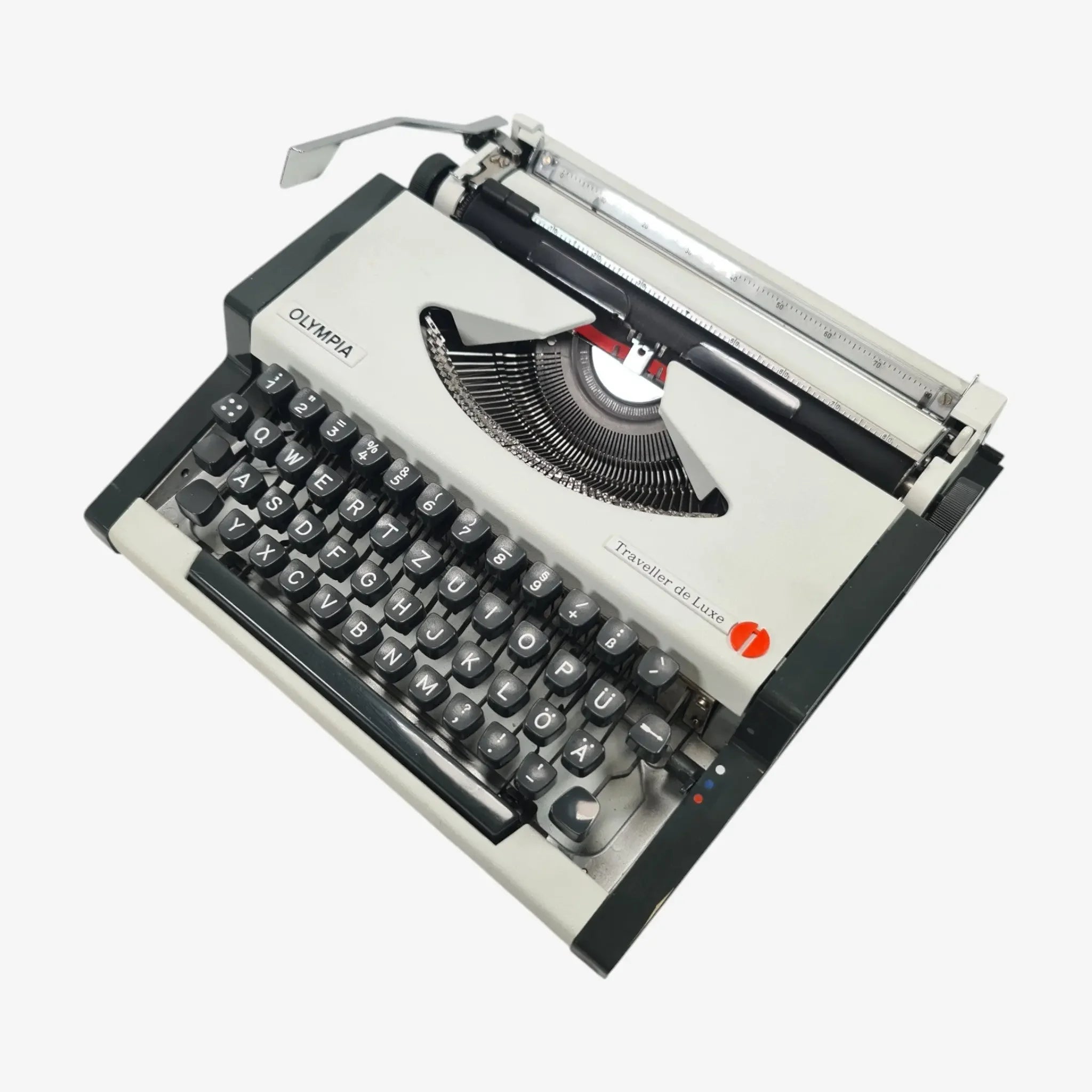 Olympia Traveller De Luxe Manual Vintage Typewriter, Portable