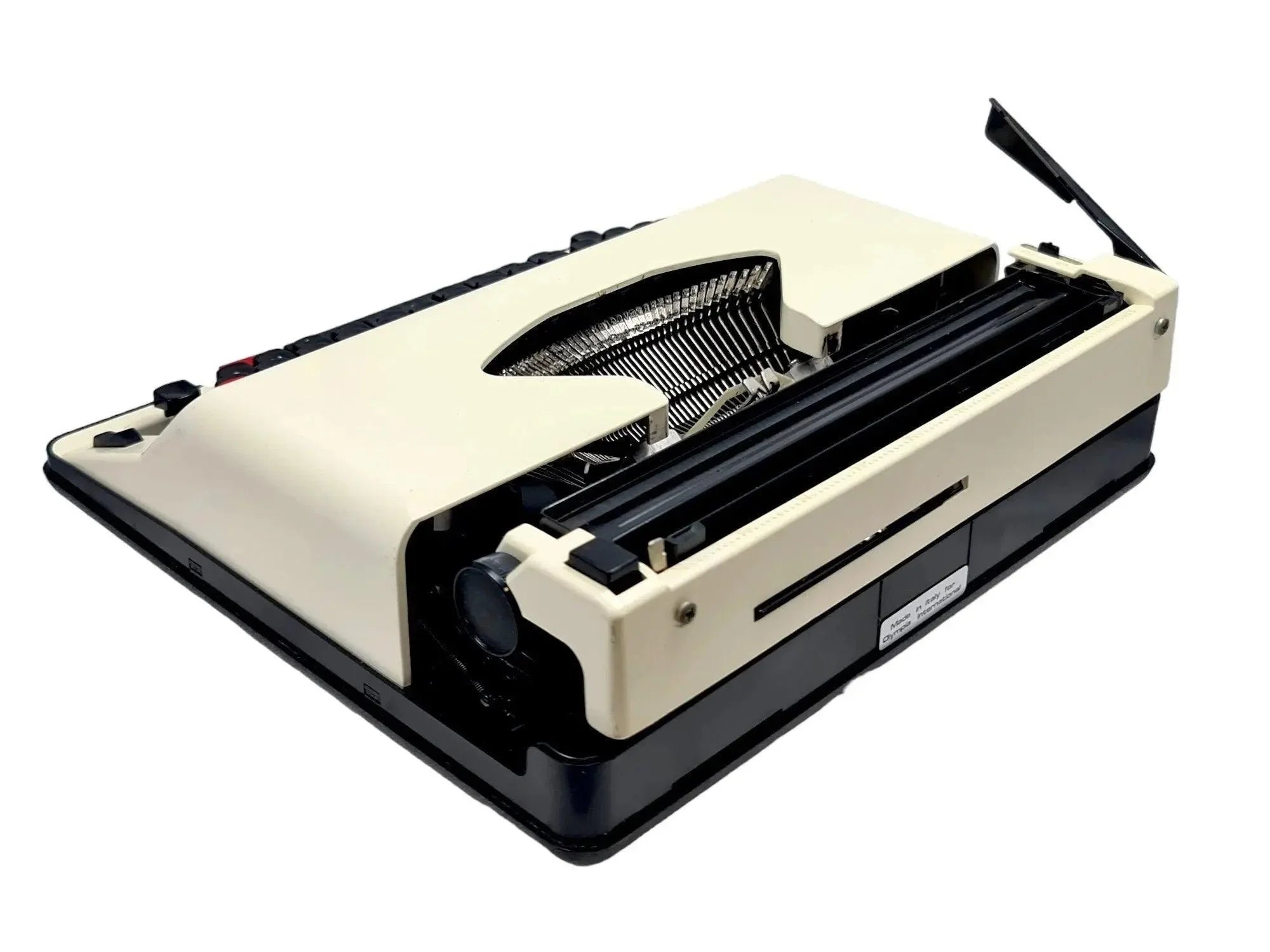 Olympiette Deluxe White, Vintage Manual Typewriter, Restored