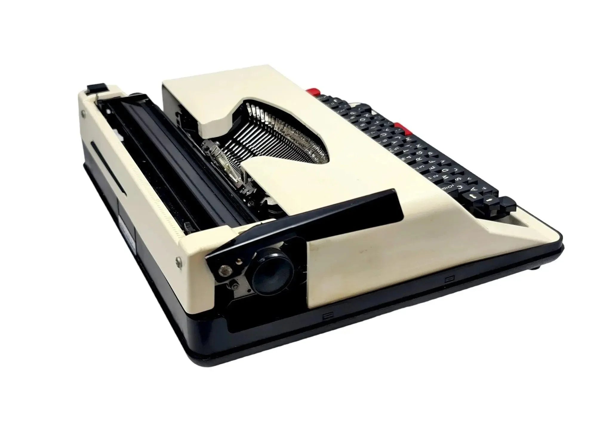 Olympiette Deluxe White, Vintage Manual Typewriter, Restored
