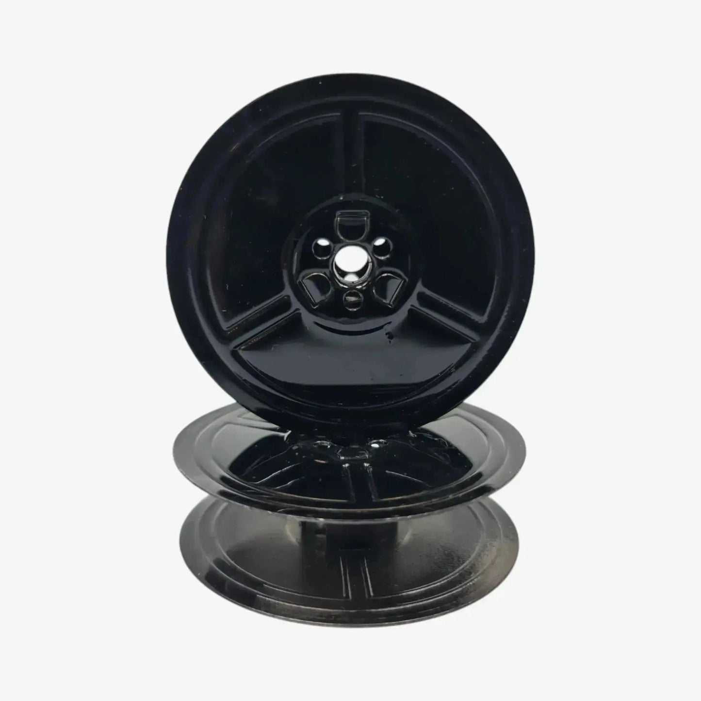 Original Vintage Black Metal Ribbon Spools for German Typewriters DIN 2103 El Granero Typewriter.Company