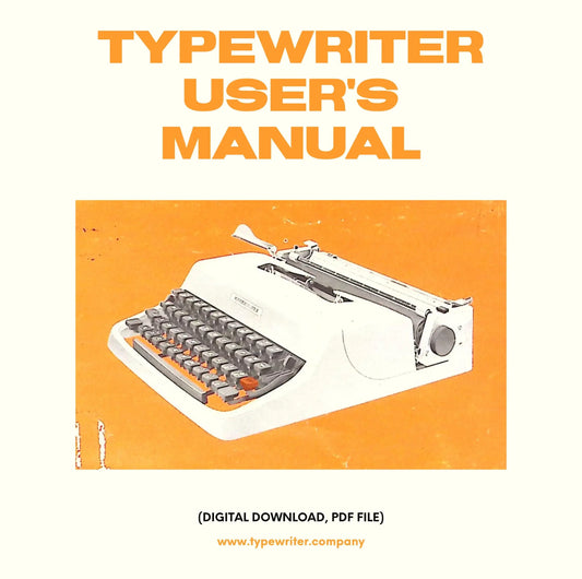 Typewriter Instruction Manual, for User/Owner - Olivetti Lettera 32 in Spanish, Instant download, Digital Copy. - ElGranero Typewriter.Company