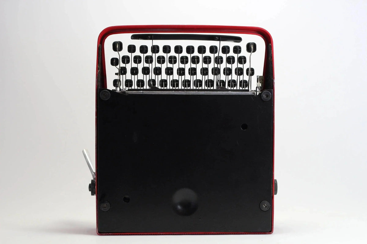 SOLD! Olivetti Pluma 22 Red, Vintage Manual Typewriter, Restored - ElGranero Typewriter.Company