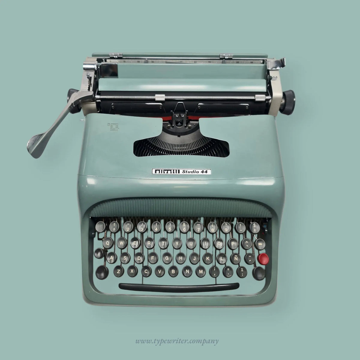 Olivetti Studio 44 Original Teal Vintage Typewriter, Refurbished Olivetti Studio 44 Original Teal Vintage Typewriter, Refurbished