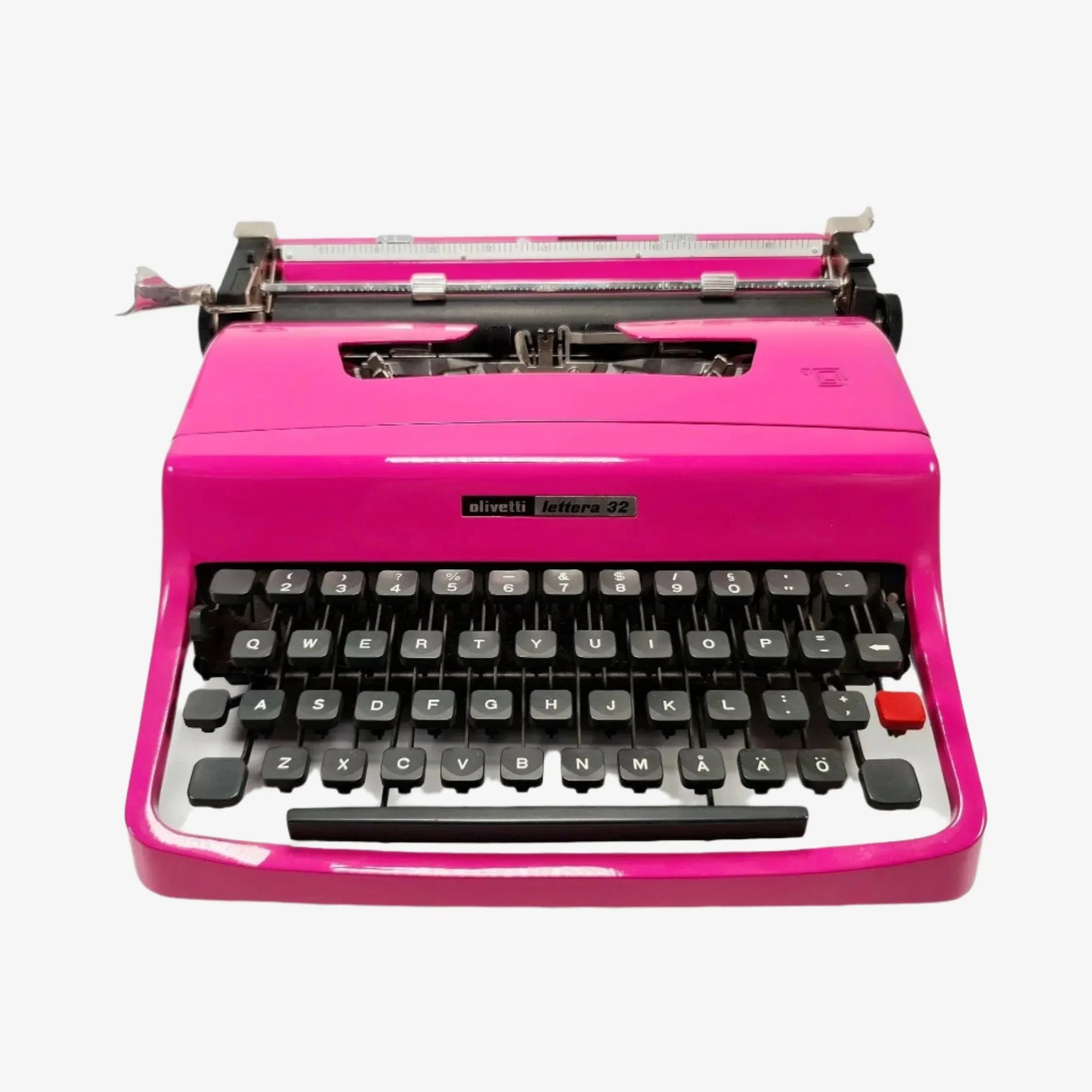 RESERVED! Olivetti Lettera 32 CUSTOM MADE ORANGE Vintage Manual Typewriter, Restored - ElGranero Typewriter.Company