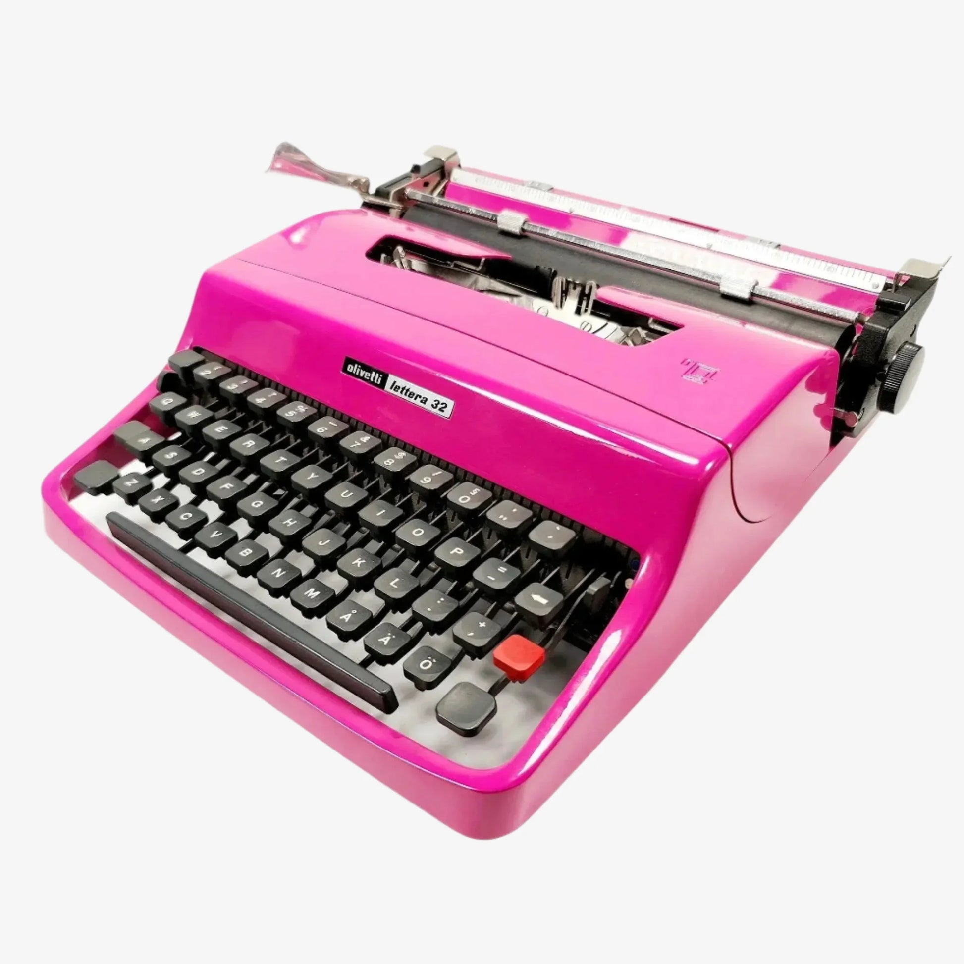 RESERVED! Olivetti Lettera 32 CUSTOM MADE ORANGE Vintage Manual Typewriter, Restored - ElGranero Typewriter.Company