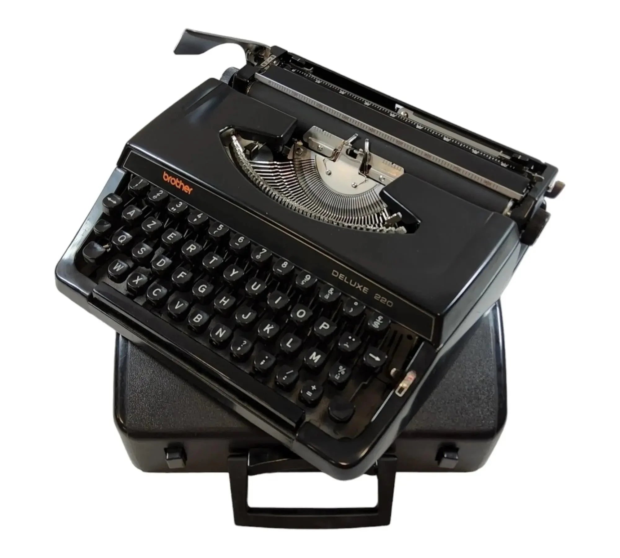 希少✨Typewriter Brother Deluxe 220 タイプライター SOLD! Brother DeLuxe 220, Black Manual Vintage Typewriter