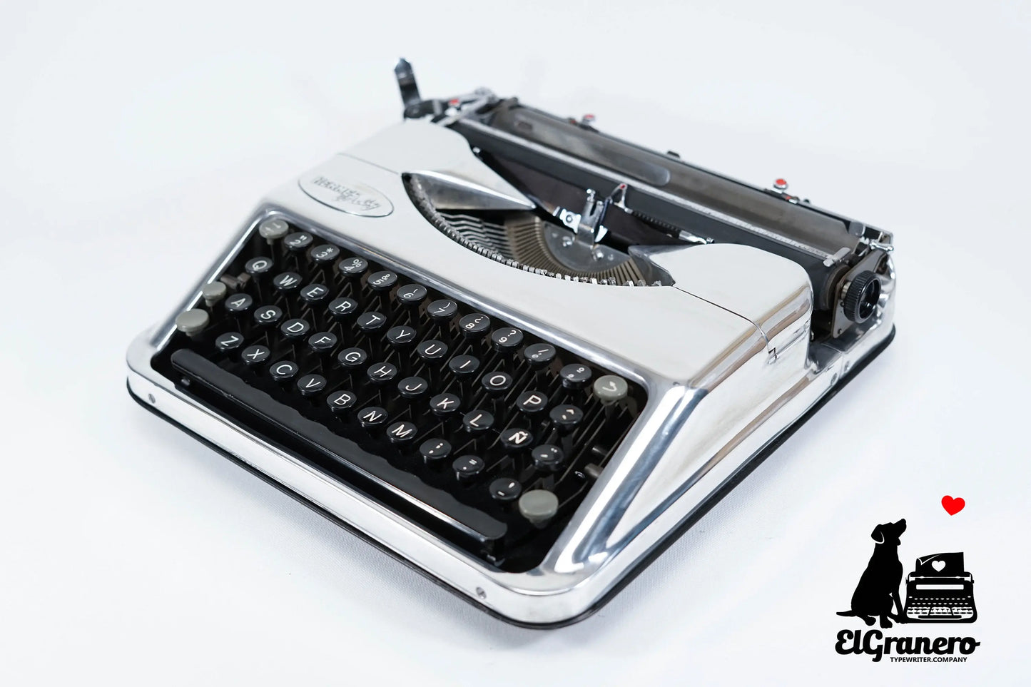 SALE! - Limited Edition Hermes Baby Polished Silver, Vintage, Mint Condition, Professionally Serviced - ElGranero Typewriter.Company