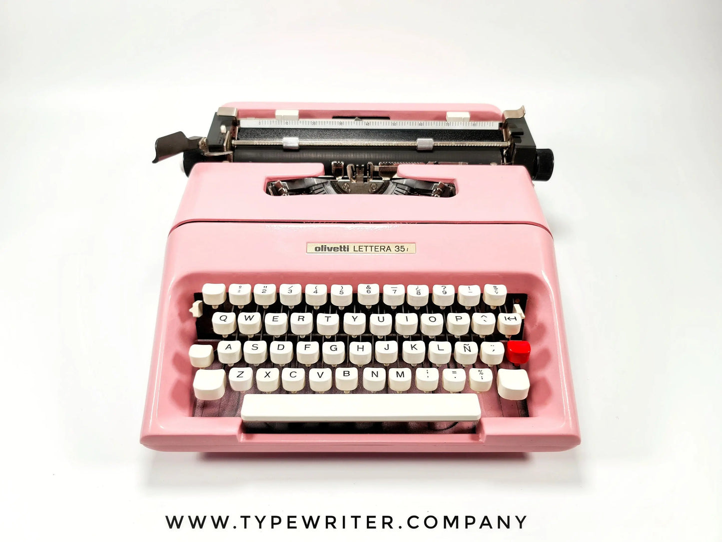 SALE! - Limited Edition Olivetti Lettera 35 Orchid Pink, Vintage, Mint Condition, Professionally Serviced - ElGranero Typewriter.Company