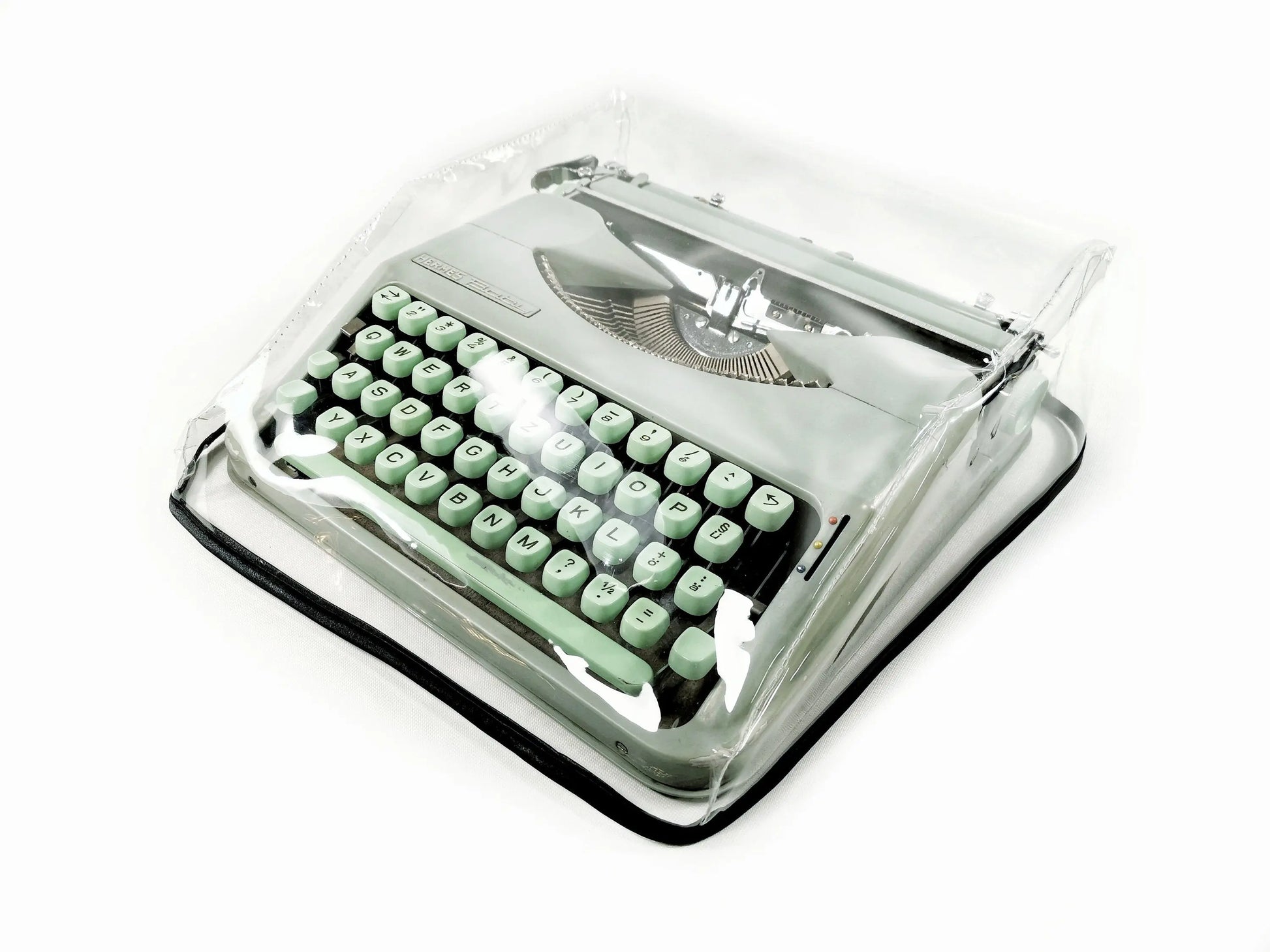 SMALL Transparent Dust Cover, Vinyl PVC for S size Manual Typewriter Hermes Baby, Adler Triumph Tippa - ElGranero Typewriter.Company