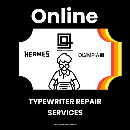 Typewriter Repair Service One Ticket - 30 Min - Online Technical Support for Your Typewriter - ElGranero Typewriter.Company