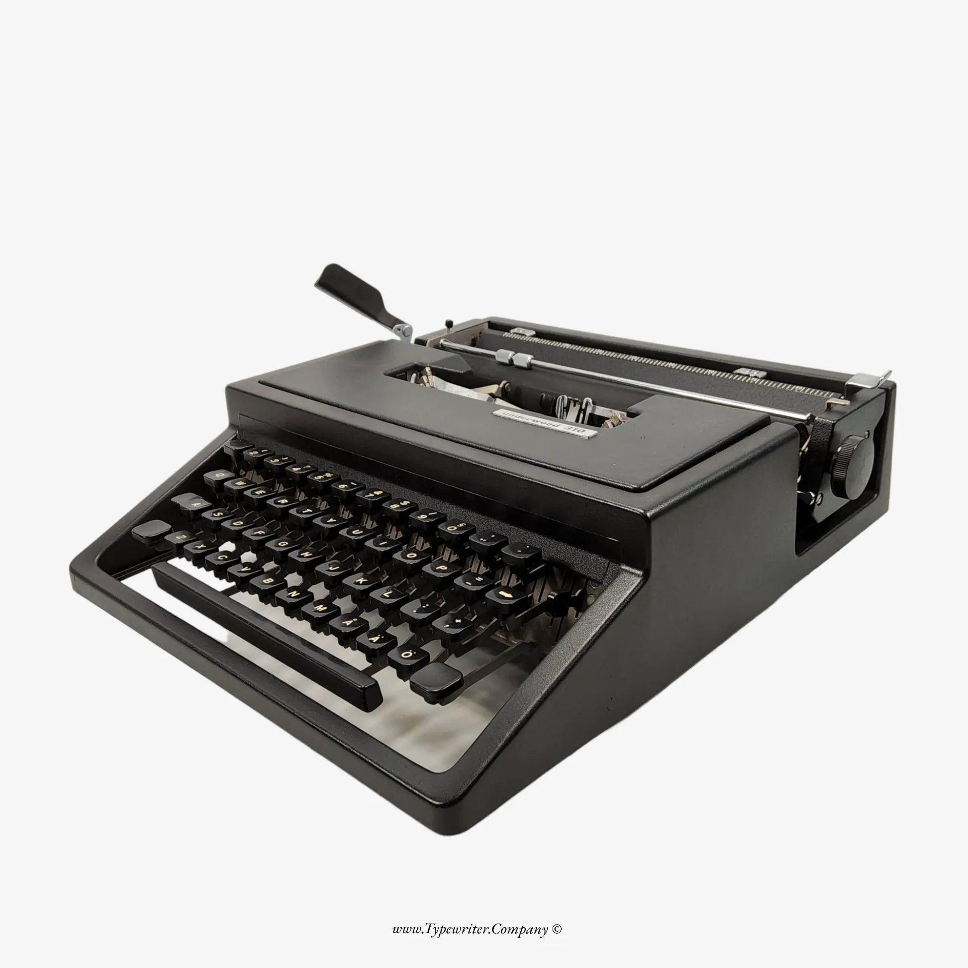 Underwood 315 Typewriter, Vintage Manual, Refurbished, Swedish Keyboard ElGranero Typewriter.Company