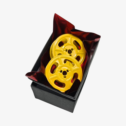 Yellow Metal Universal Ribbon Spools for Typewriters El Granero Typewriter.Company